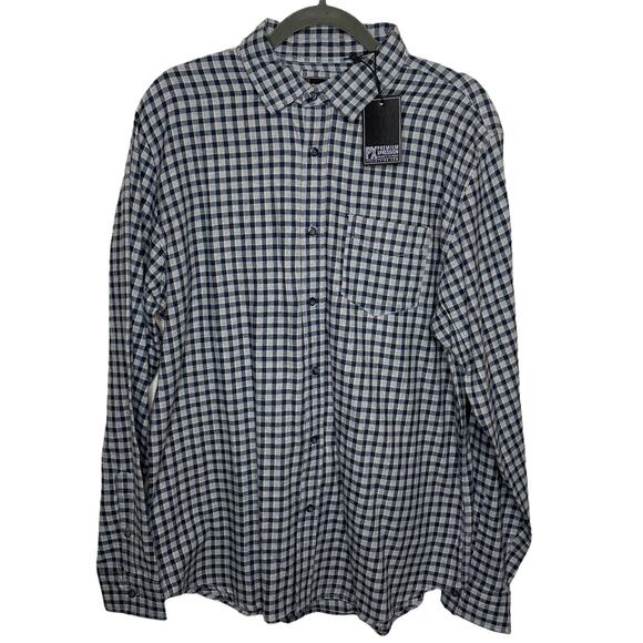 Premium Xpression Clothing Co. Plaid Long Sleeve Button Up Men's XL New w/ Tags - Picture 1 of 8